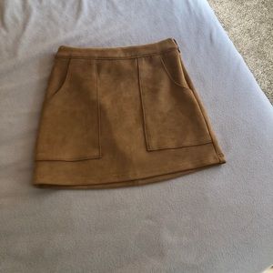 Lulus suede mini skirt